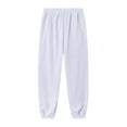 thumbnail image 4 of Women's Sweatsuits 2 Piece Outfits Lounge Sets Long Sleeve Zip-up Stand Collar Pullover and Baggy Sweatpants with Pockets White S, 4 of 4