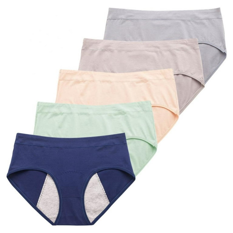 Women's Physiological Underwear, Women's Mid-rise Menstrual Leak-proof  Cotton Antibacterial Breathable Triangle Sanitary Teens Girls Pants