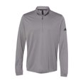 thumbnail image 2 of Adidas Mens Lightweight Quarter-Zip Pullover, 3XL, Grey Three, 2 of 3