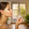 thumbnail image 2 of 32PCS 5 ml/0.17 oz Clear Glass Cosmetic Jars with Natural Wood Grain Lids, Small Refillable Travel Cream Containers, Empty Sample Bottles for Lotions, Eye Cream, Balms, DIY Beauty, 2 of 5