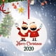 thumbnail image 1 of onlyliua Liquidación 1 Pieza de Adorno En 2020, Adorno de Colgantes En Recuerdo de Papá Noel, 1 of 3