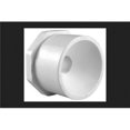 thumbnail image 1 of Charlotte Pipe & Foundry 4006888 4 x 2 in. PVC Pipe Reducing Bushing, Schedule 40 - White, 1 of 2