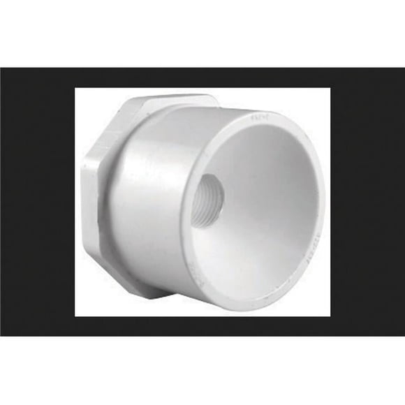 Charlotte Pipe & Foundry 4006888 4 x 2 in. PVC Pipe Reducing Bushing, Schedule 40 - White