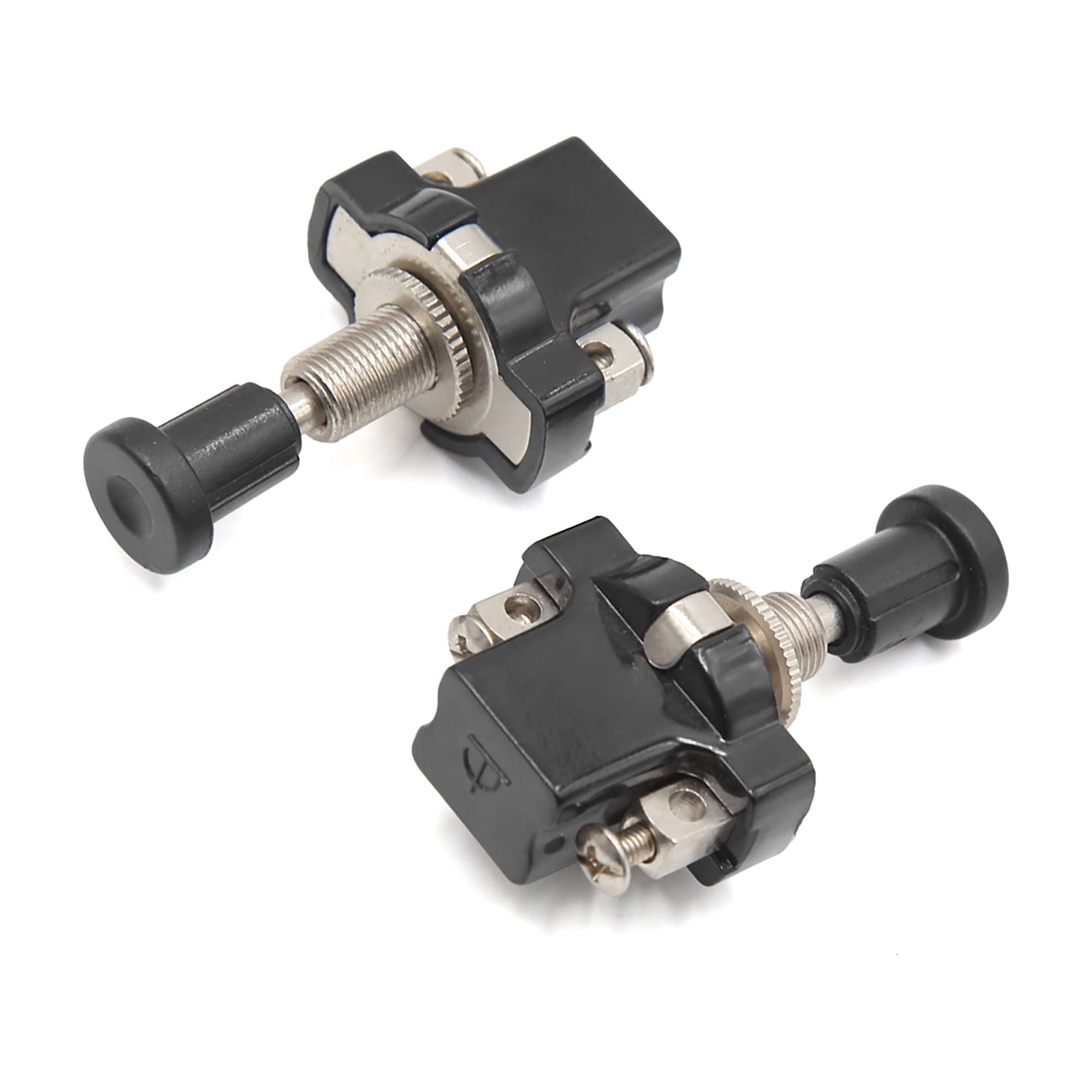 Unique Bargains 2pcs Thread Vehicle Auto Car ON-OFF Push-Pull Switch DC 12V