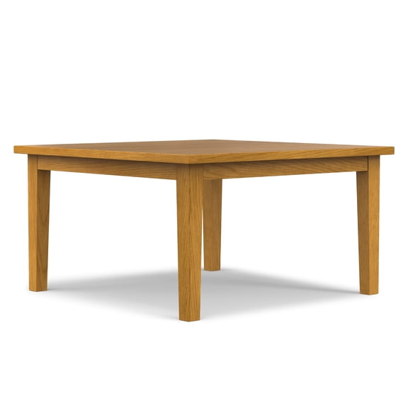Simpli Home Eastwood 54 inch x 54 inch Square Contemporary Dining Table in Oak