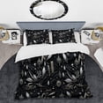 thumbnail image 2 of Designart "Hollywood Diamond Glamour In Monochrome" Black Glam Bedding Covert Set - Glam Bed Set With 2 Shams, 2 of 5