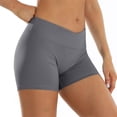 thumbnail image 2 of MuXiKeJi Clothes Women's Athletic Shorts 3'' Inseam Stretchy Ruched Back Soft Biker Yoga Exercise Legging Shorts for Women, 2 of 4