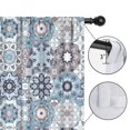 thumbnail image 4 of Blackout Kids Curtains,Blue Ethnic Geometric Pattern Childrens Insulated Curtains Set Of 2,Bedroom Essentials,Toddler Room Decor 42x54in(106x137cm), 4 of 5