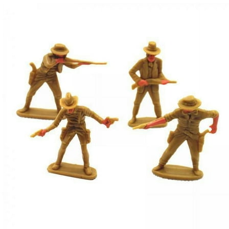 Rushawy 5x4 Pieces Simulation Cowboy People Figures Layout Miniature Scenes Decoration
