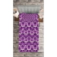 thumbnail image 3 of Ambesonne Retro Quilted Bedspread Set 2 Pcs, Circles and Squares Urban, Twin Size, Lilac Purple, 3 of 3