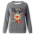 thumbnail image 7 of Womens Casual Long Sleeve Graphic Tee Shirts Crew Neck Sweatshirts Pullover Tops For Women, 7 of 7