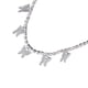 thumbnail image 4 of 1 unid capa de una sola capa, chócero de mariposa de mariposa, collar de cadena de clavícula, plata, 4 of 5