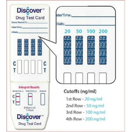 DISCOVER 4PANEL MULTI THC DIP CARD  -