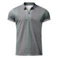 thumbnail image 4 of Sngxgn Men's Stretch Cotton Short Sleeve Polo T-Shirt(Grey,XXL), 4 of 5