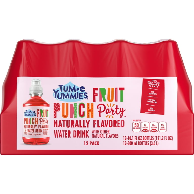 Tum-e Yummies Health Drink, Fruit Punch Party Water, 10.1 fl oz