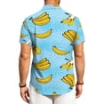 thumbnail image 6 of JULMCOMO Hawaiian Shirt for Men Tropical Print Collared Short Sleeve Casual Button Down Shirt Summer Beach Vacation Tees with Chest Pocket Sky Blue M, 6 of 6