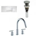 thumbnail image 1 of American Imaginations 39.75-in. W 3H8-in. Ceramic Top Set In White Color - Drain Incl. AI-32946, 1 of 8