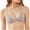 Gray, variant on Women Triangle Bralette Deep V Sexy Bra Back Cross Wirefree Bra Ribbed Push Up Padded Bra for Girls