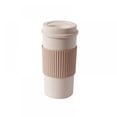 thumbnail image 1 of Choosebetter Tasse de Voyage, Tasse à Café en Fibre de Blé, Réutilisable, Sans BPA, Isolation à Double Paroi, Couvercle à Vis, Légère, 1 of 6