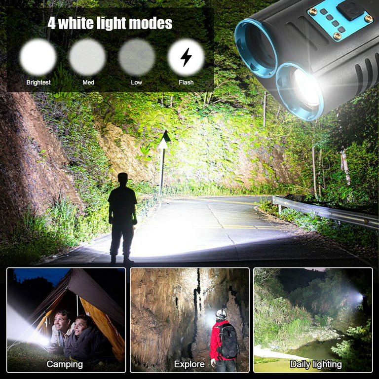 TNATRA 365nm & 395nm Ultraviolet Flashlight Blacklight,2 in 1 LED UV  Flashlight for Resin Curing,Rocks & Minerals Hunting,Leak Detector, 3 AAA