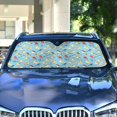 thumbnail image 4 of Cartoon Little Birds Car Windshield Sun Shade Foldable Car Front Window Visor Heat and UV Protection 55x27.6, 4 of 8