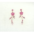 thumbnail image 4 of Faship Gorgeous Pink Rhinestone Crystal Floral Necklace Earrings Set, 4 of 5