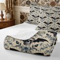 thumbnail image 4 of Manfei Gothic Skull Bats Quilt Full 3-Piece,Boho Damask Full Bedspread Sets,1 Coverlet and 2 Pillowcases, 4 of 7