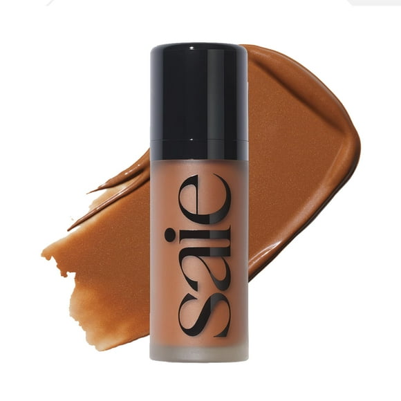 Saie Dew Bronze Soft-Focus Liquid Bronzer + Liquid Contour - Enriched with Plant-Derived Glycerin - 0.4 oz