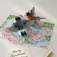 thumbnail image 5 of Love Birds 3D Pop Up Greeting Card, Handmade Pop Up Greeting Cards For Valentine's Day, Love, Christmas, Holidays, Congratulations, Noel, Xmas | 5" x 7" Includes Envelope and Note, 5 of 9