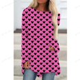 thumbnail image 1 of 2023 Disney Minnie Mouse Long Sleeve Printed Loose T-shirt Women Top Spring Autumn Elegant Lady Mickey T Shirt S-5XLM Gao Jinjia LED, 1 of 2