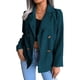 thumbnail image 3 of Chaqueta corta de oficina, abrigo de mujer, cuello en V, chaqueta de trabajo informal de oficina, chaqueta de oficina para mujer, de primera línea, 3 of 6