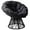 Gray & Black, variant on Tcbosik Wicker Papasan Chair with 360-Degree Swivel, Lounge Chair with Cushion, Leisure Chair for Living Room, Bedroom, Balcony, Beige & Dark Brown