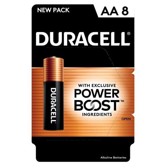 Duracell Coppertop AA Alkaline Batteries 08/PK