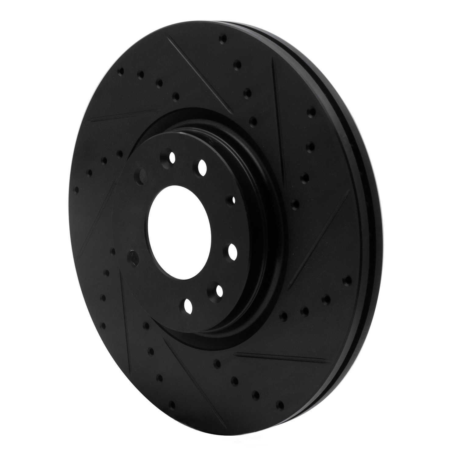 Dynamic Friction Company 633-80045R DFC Brake Rotor - Drilled And Slotted - Black