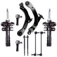 thumbnail image 3 of CCIYU Complete Suspension Kit Fits 2003 2004 2005 2006 2007 for Saturn Ion Includes Front shock absorber Tie Rod End Control Arm and Ball Joint Assembly Stabilizer Bar Link Kit, 3 of 5