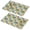 Pioneer Flower Floral-2, variant on Placemat, Pioneer Flower Floral Print Pattern Place Mats Table Mat Set Of 2, PVC Washable Placemats for Party Kitchen Dining Decoration, 18x12 Inch, Fade Resistant