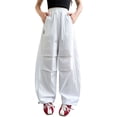 thumbnail image 3 of Liyamei Girls Lightweight Cargo Pants with Wide Leg and Draped Pleats for Casual Wear Size 5-16 Years, 3 of 7