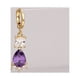 thumbnail image 3 of 1 par de pendientes para mujer, sencillos y elegantes, colgantes, multifacéticos, de circonita blanca y morada, joyería decorativa, regalo de cumpleaños y boda., 3 of 7