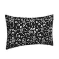 thumbnail image 2 of Binfone Skeletons Dancing Standard Size Pillowcase, Long Staple Pure Cotton Envelope Closure Pillow Cover (Pillow core not included),16"x24", 2 of 7