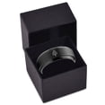 thumbnail image 3 of Tungsten Graduation Rings for Men Black Gamer Wedding Band Spiral 21 Birthday Gift Small, 3 of 8