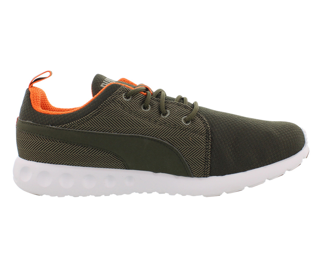 Puma Carson Runner Herring Mens Shoes Size 8.5, Color: Olive/Forest Night/Orange - image 2 of 3