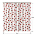 thumbnail image 5 of Strawberry Lover Shower Curtain 72" x 72" I Love Strawberries Cute Fruit Pattern Fade-Resistant Hotel Style Bath Drapes, 5 of 5
