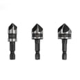 thumbnail image 6 of High Carbon Steel Sink Drill Set, Precision 5-Cut Chip Removal Design, 82° Tip Hex Shank, Wear-Resistant Heat-Treated, for Wood Metal Plastic Drilling Hand Power Drills, 6 of 6
