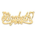thumbnail image 4 of 14k Yellow Gold Diamond-cut Heart Name Plate XNA150Y, 4 of 4