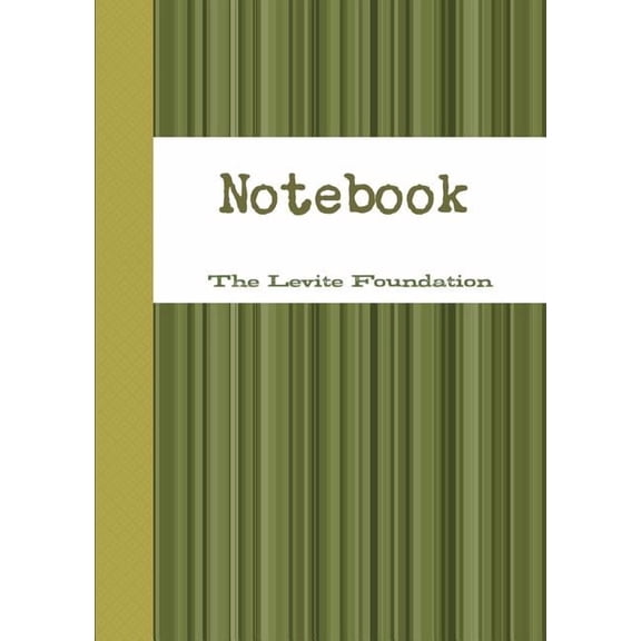 The Levite Foundation Notebook, (Paperback)