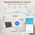 thumbnail image 2 of Temperature Humidity Sensor, Tuya WiFi Temperature Humidity Light Detection Alarm Clock 4 In 1 Intelligent Sensors Home Household Desk Bedro, 2 of 8