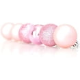thumbnail image 4 of Bolas de Navidad, 24 Piezas de Adornos navideños de Color Rosa, Bolas de árbol de Navidad Mate, Brillantes y con Purpurina, para Adornos para árboles de Navidad, 4 of 8