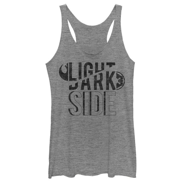 Women's Star Wars The Last Jedi Dark Side Racerback Tank Top Gray Heather Medium