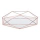 thumbnail image 1 of Espejo Tocador Joyería Organizador De Mesa De Cosméticos Almacenamiento Geométrico Prisma Bandeja Escritorio Encimera Decoración Regalo Eigraketly HA046096-02, 1 of 6