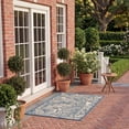 thumbnail image 3 of Safavieh Courtyard Connie Floral Indoor/Outdoor Area Rug, Natural/Blue, 2' x 3'7", 3 of 12